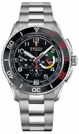 AAA Replica Zenith El Primero Stratos Flyback Rainbow Mens Watch 03.2061.405/21.m2060 