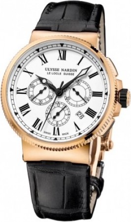 AAA Replica Ulysse Nardin Marine Chronograph Manufacture 43mm Mens Watch 1506-150/LE