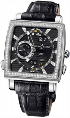 AAA Replica Ulysse Nardin Quadrato Dual Time Perpetual Mens Watch 320-90b/92