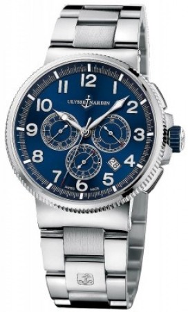 AAA Replica Ulysse Nardin Marine Chronograph Manufacture 43mm Mens Watch 1503-150-7m/63