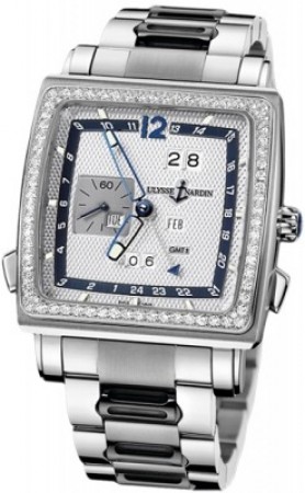 AAA Replica Ulysse Nardin Quadrato Dual Time Perpetual Mens Watch 320-90b-8m/61