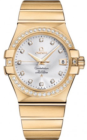 AAA Replica Omega Constellation Chronometer 35mm Mens Watch 123.55.35.20.52.002