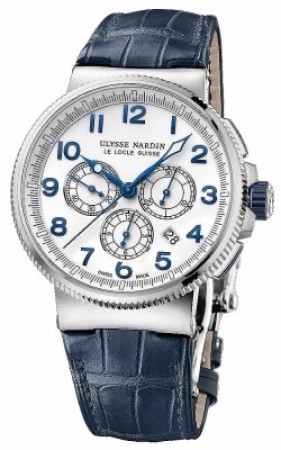 AAA Replica Ulysse Nardin Marine Chronograph Manufacture 43mm Mens Watch 1503-150/60