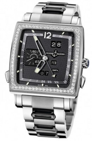 AAA Replica Ulysse Nardin Quadrato Dual Time Perpetual Mens Watch 320-90b-8m/62