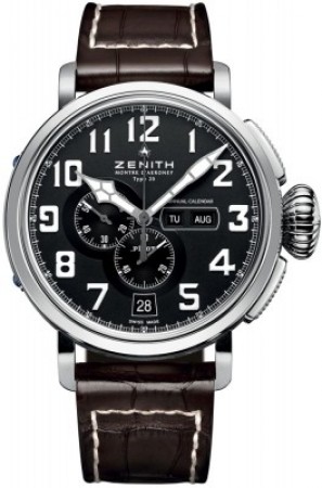 AAA Replica Zenith Pilot Montre d'Aeronef Type 20 Annual Calendar Mens Watch 03.2430.4054/21.C721