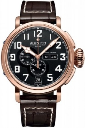 AAA Replica Zenith Pilot Montre d'Aeronef Type 20 Annual Calendar Mens Watch 87.2430.4054/21.C721