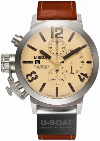 AAA Replica U-Boat Classico 48 Chrono Sterling Silver Limited Edition Watch 6918