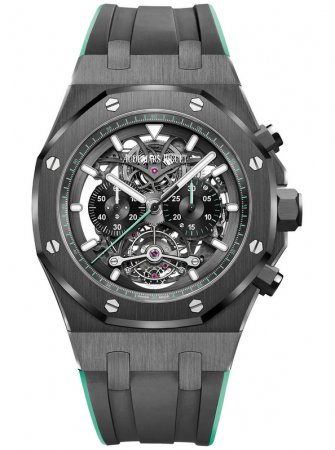 AAA Replica Audemars Piguet Royal Oak Tourbillon Openworked Watch 26343CE.OO.D002CA.03