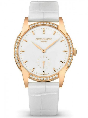 AAA Replica Patek Philippe Calatrava Rose Gold Ladies Watch 7122/200R-001