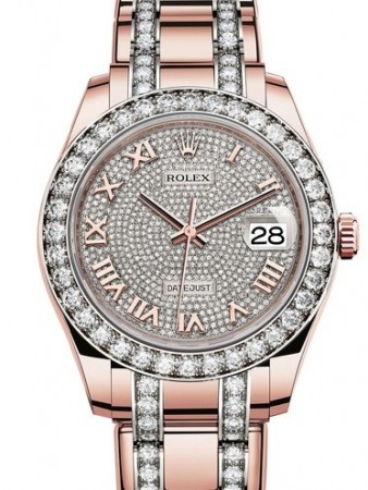 AAA Replica Rolex Oyster Perpetual Pearlmaster 39mm Ladies Watch 86285