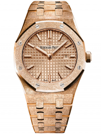 AAA Replica Audemars Piguet Royal Oak Frosted Gold Quartz Watch 67653OR.GG.1263OR.02