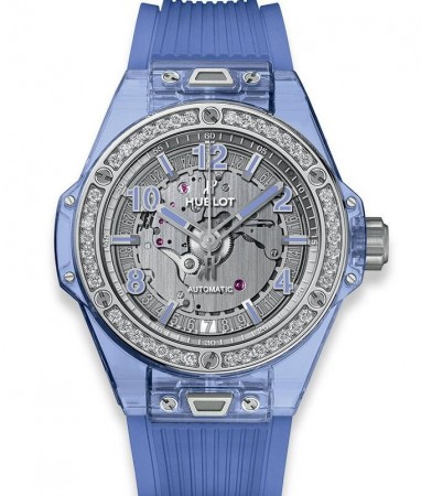 AAA Replica Hublot Big Bang One Click Blue Sapphire Diamonds Watch 465.JL.4802.RT.1204