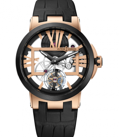AAA Replica Ulysse Nardin Executive Skeleton Tourbillon Watch 1712-139