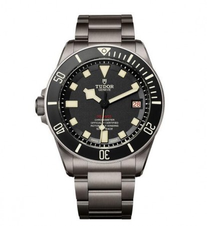 AAA Replica Tudor Pelagos Black Dial Titanium Watch 25610TNL