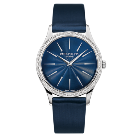 AAA Replica Patek Philippe Calatrava White Gold Midnight Blue Watch 4897/300G-001