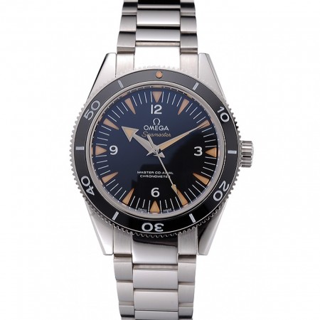 Swiss Omega Seamaster Black Dial Stainless Steel Case And Bracelet 622843