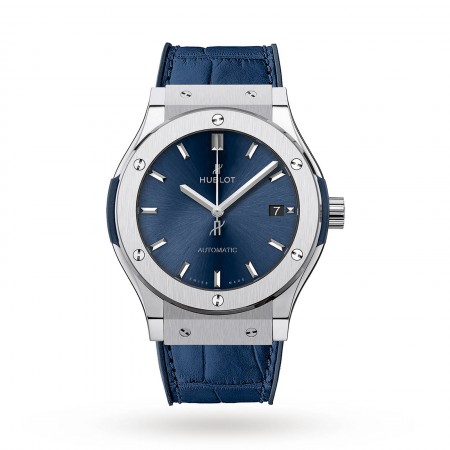 Swiss Hublot Classic Fusion Blue Titanium 511.NX.7170.LR 45mm