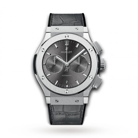 Swiss Hublot Classic Fusion Racing Grey Chronograph Titanium 521.NX.7071.LR 45mm