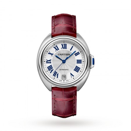 Swiss Clé de Cartier watch, 35 mm, steel