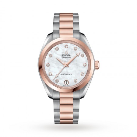 Swiss Omega Seamaster Aqua Terra 150m Co-Axial 34mm Ladies Watch O22020342055001