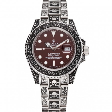 Rolex Submariner Skull Limited Edition Brown Dial Vintage Case And Bracelet 1454078
