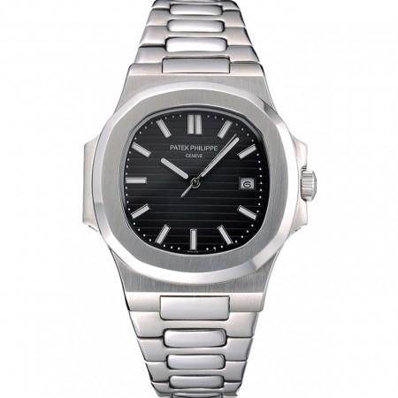 Patek Philippe Nautilus Black Dial Stainless Steel Case 622719