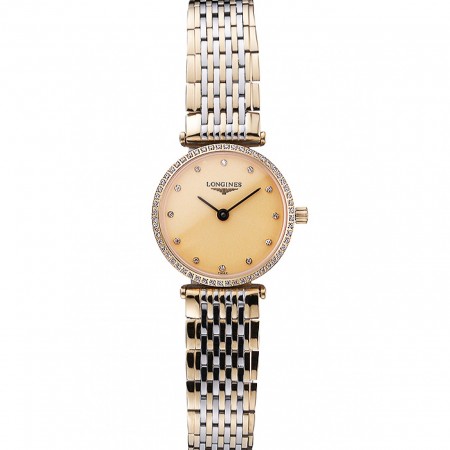 Longines La Grande Classique Champagne Dial Two Tone Bracelet Femme 622137