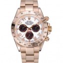 Rolex Cosmograph Daytona White with Black Subdials Gold Bracelet 622548