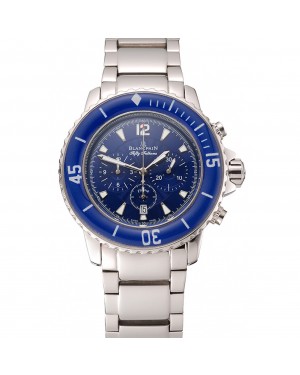 Blancpain Fifty Fathoms Flyback Chronograph Blue Dial Stainless Steel Case And Bracelet 1453773