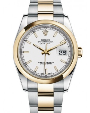 AAA Replica Rolex Datejust 36mm Stainless Steel and Yellow Gold Midsize Watch 116203-0124