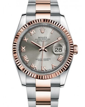 AAA Replica Rolex Datejust 36mm Stainless Steel and Rose Gold Midsize Watch 116231-0069