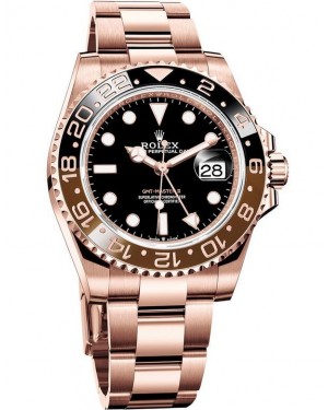 AAA Replica Rolex GMT-Master II Everose Gold Watch 126715 CHNR