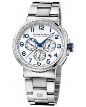 AAA Replica Ulysse Nardin Marine Chronograph Manufacture 43mm Mens Watch 1503-150-7m/60