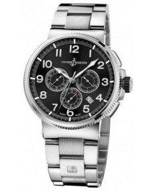 AAA Replica Ulysse Nardin Marine Chronograph Manufacture 43mm Mens Watch 1503-150-7m/62