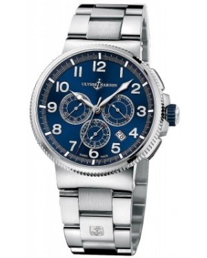 AAA Replica Ulysse Nardin Marine Chronograph Manufacture 43mm Mens Watch 1503-150-7m/63