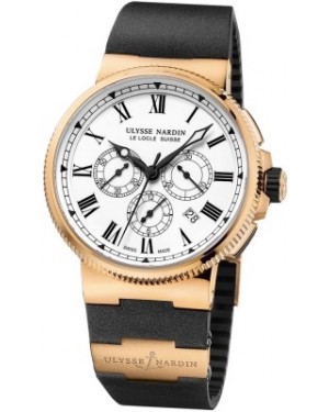 AAA Replica Ulysse Nardin Marine Chronograph Manufacture 43mm Mens Watch 1506-150-3/LE
