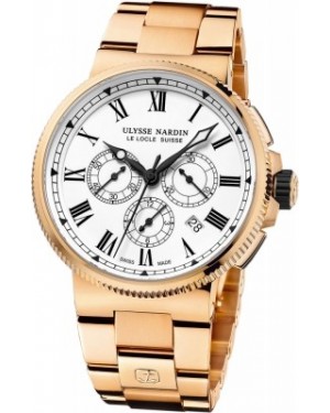 AAA Replica Ulysse Nardin Marine Chronograph Manufacture 43mm Mens Watch 1506-150-8m/LE