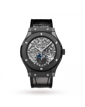 Swiss Hublot Classic Fusion Aero Fusion Moonphase Black Magic 517.CX.0170.LR 45mm