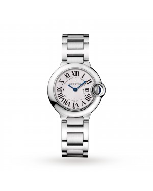 Swiss Ballon Bleu de Cartier watch, 28 mm, steel