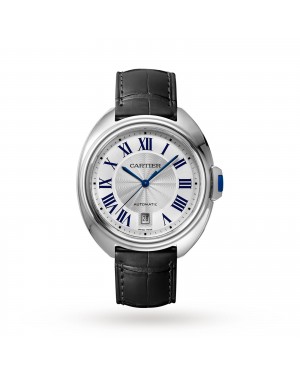 Swiss Clé de Cartier watch, 40 mm, steel