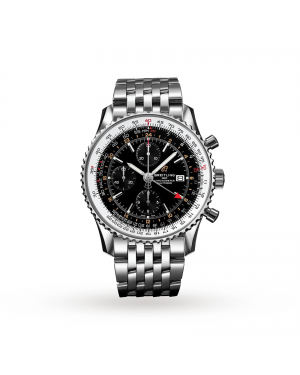 Swiss Breitling Navitimer Chronograph GMT 46mm Mens Watch A24322121B2A1