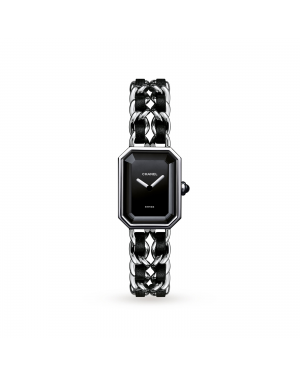 Swiss Designer Premiere Steel and Leather Watch