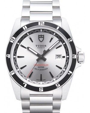 AAA Replica Tudor Grantour Date Silver Dial Steel Strap Mens Watch 20500N-2