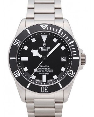 AAA Replica Tudor Pelagos Black Dial Titanium Strap Mens Watch 25600TN