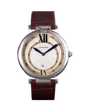 Cartier Ballon Bleu Brown Leather Strap 621448