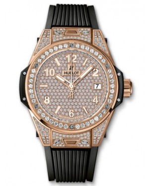 AAA Replica Hublot Big Bang One Click King Gold Full Pave 39mm Watch 465.OX.9010.RX.1604