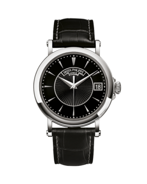 AAA Replica Patek Philippe Calatrava Black Watch 5153G-001