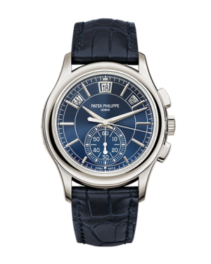 Swiss Patek Philippe Annual Calendar Chronograph Blue Watch 5905P-001
