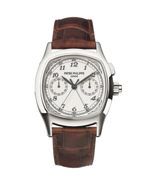 AAA Replica Patek Philippe Split-Seconds Chronograph Stainless Steel Silver Watch 5950A-001