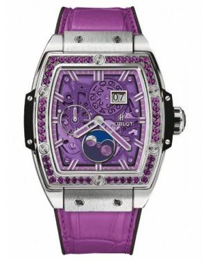AAA Replica Hublot Spirit Of Big Bang Moonphase Titanium Purple Watch 647.NX.4771.LR.1205